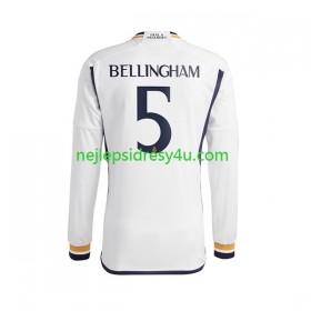 Fotbalový Dres Real Madrid Jude Bellingham 5 Domácí 2023/24 Dlouhý Rukáv